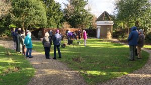 Planting of silver birch in Chaplain's Garden